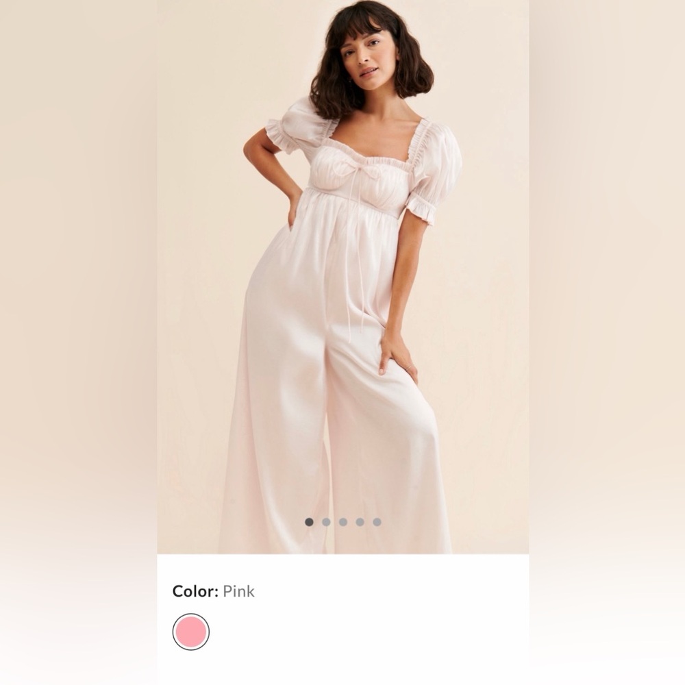 Selkie Seashell wide leg jumpsuit - perfect for bridal event or valentines!